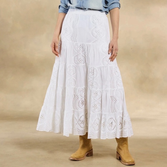 Sundance Ensenada White Skirt Size M - Picture 1 of 10